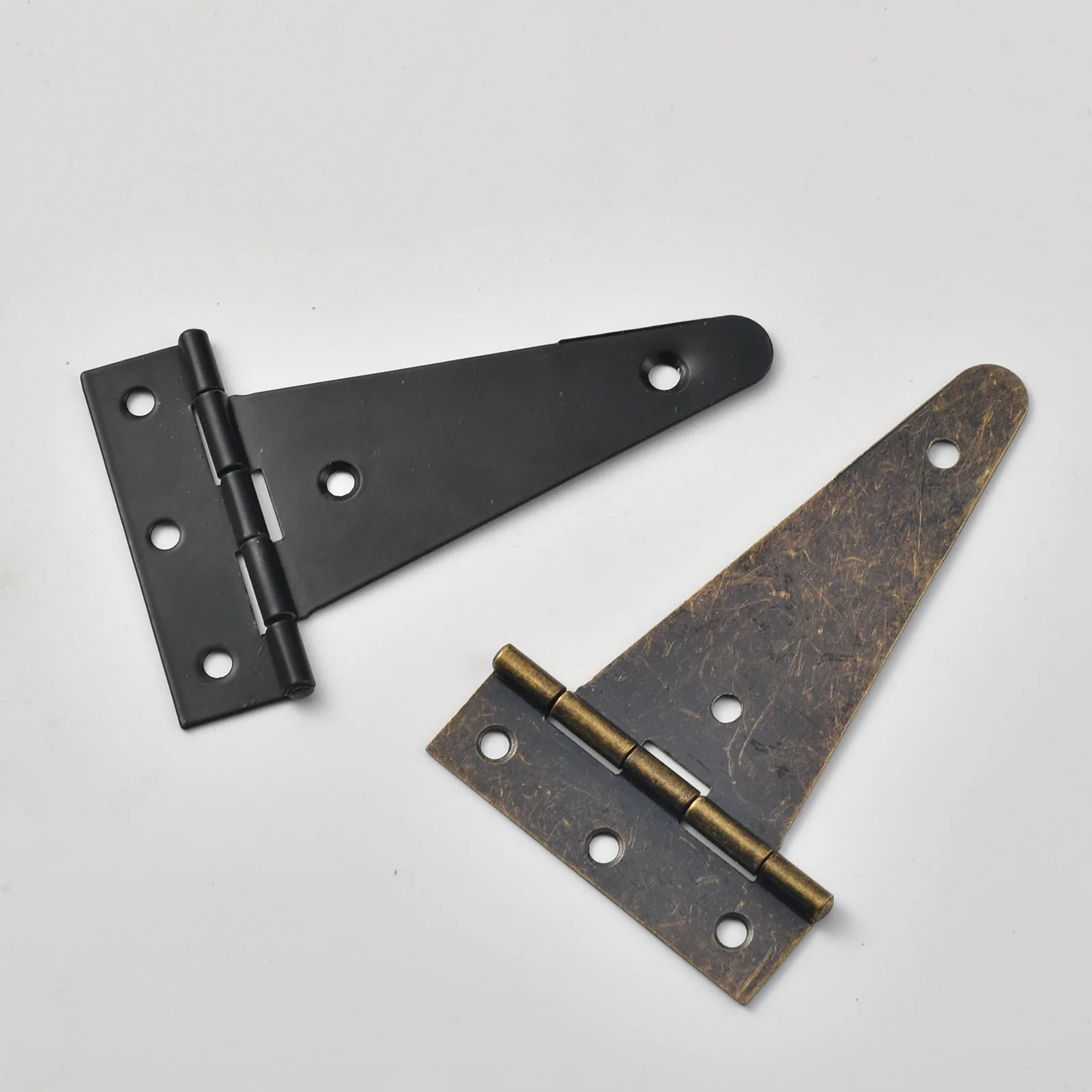 T-hinge hinge triangular hinge slotted bearing door door and window box accessories iron spray plating