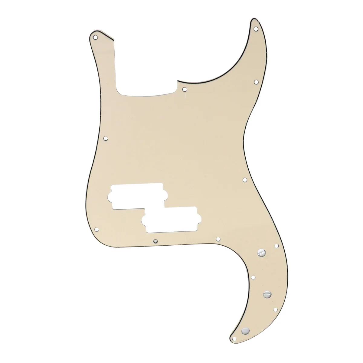 

3 Layers Bass Guitar Electric Guard Plate Pickguard Front Cover 13 Holes Scratch