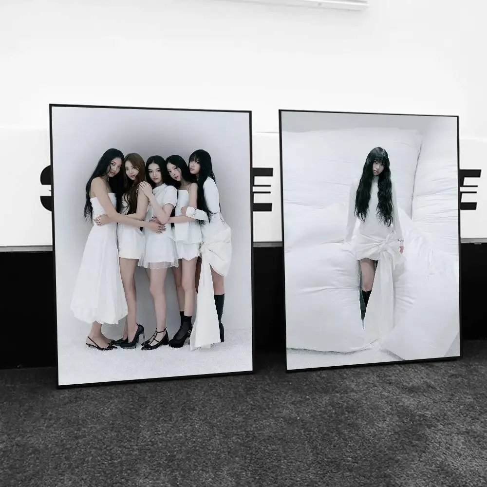 1 قطعة MEOVV Kpop فتاة مجموعة المشارك طباعة لغرفة النوم غرفة المعيشة ديكور المنزل اللوحة جدار الفن HD صورة جدارية #4