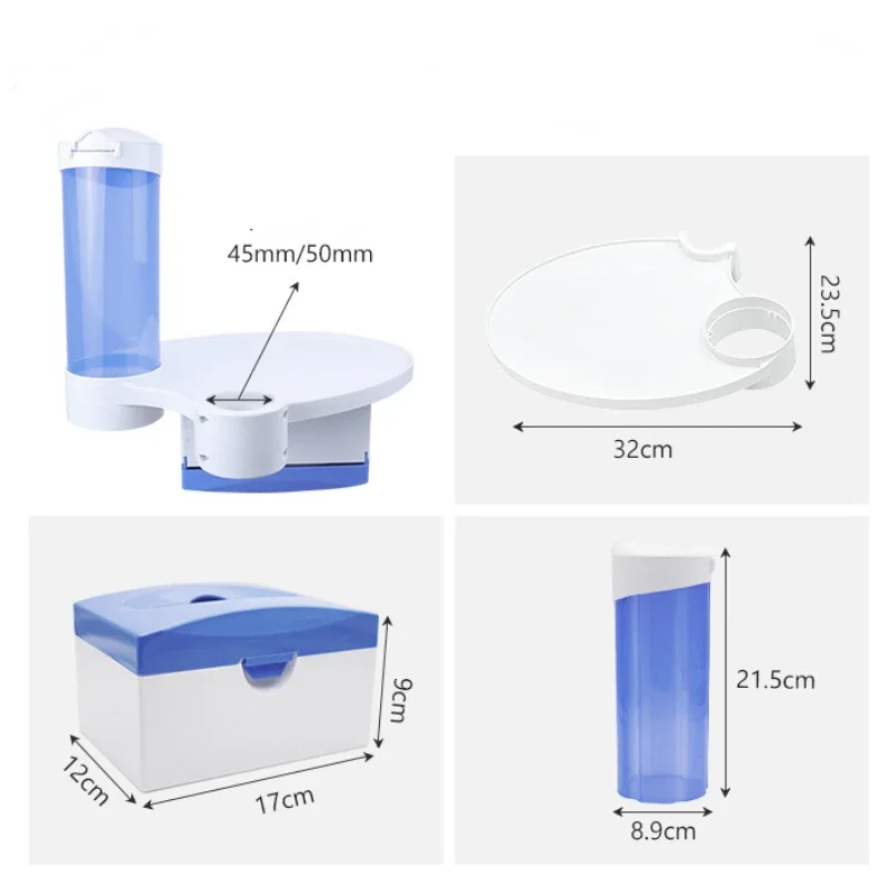 Détartreur de chaise dentaire, boîte à mouchoirs en papier, unités de tasse, support de stockage de tasse de poulet, accès dentaire avec boîte à mouchoirs en papier, 3 en 1