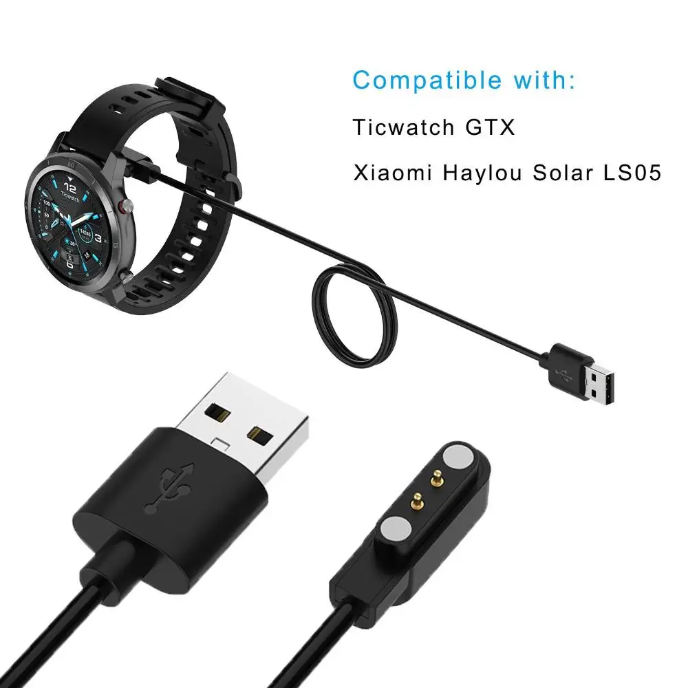 

Watch Accessories Sports USB Cable Dock Fast Charging Cord Station Charger Holder Adapter Cradle For Xiaomi Haylou Solar LS05