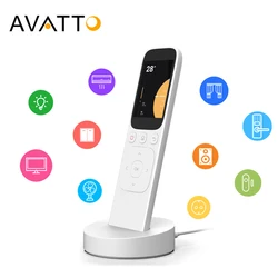 AVATTO Tuya WiFi Smart Handheld Central Control Panel Wireless Charging Touch Screen IR Remote Controller For Home Appliance