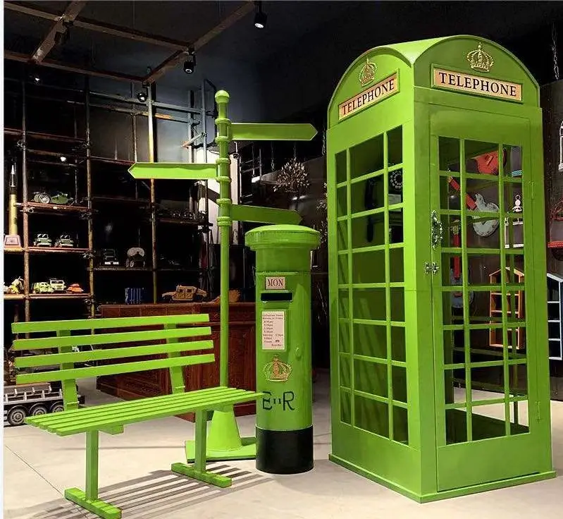 Factory Price Customize Logo Wedding Decoration Pink London Telephone Booth