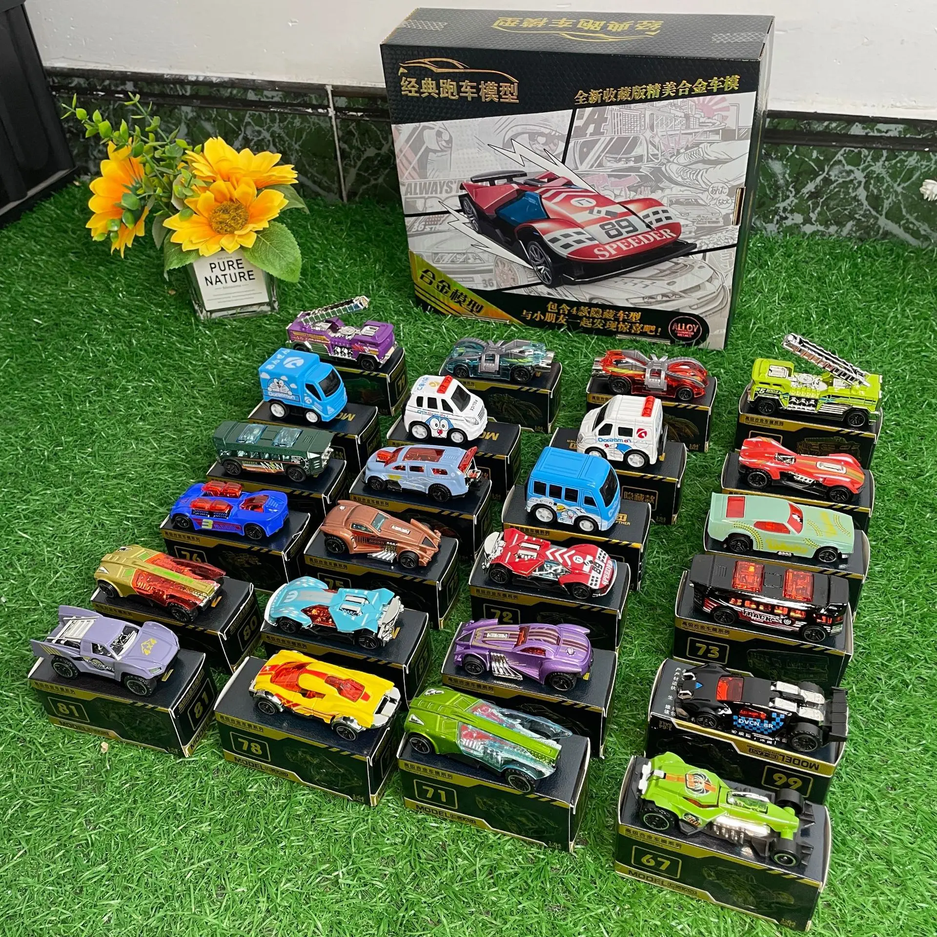 

Масштабная модель спортивного автомобиля 1:64 из сплава - 24 шт./коробка, литые игрушечные машинки для детей, коллекционные фигурки, оптовая продажа