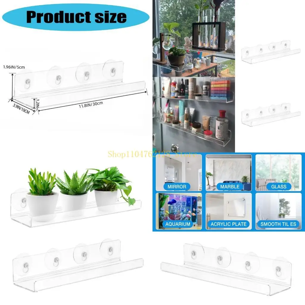 

Полка для комнатных растений, акриловый держатель на присоске для трав и суккулентов, лучшая распродажа