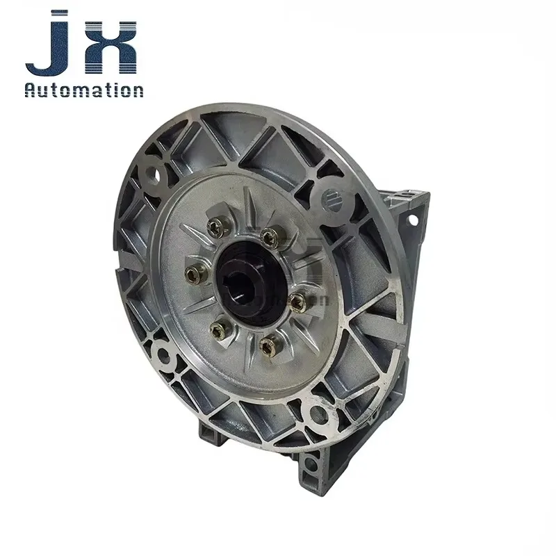 Aluminum Shell Material Round Type Industry Worm Gear Reducer NMRV90 Output Shaft Hole 35-Key 10 Speed Ratio 1:7.5