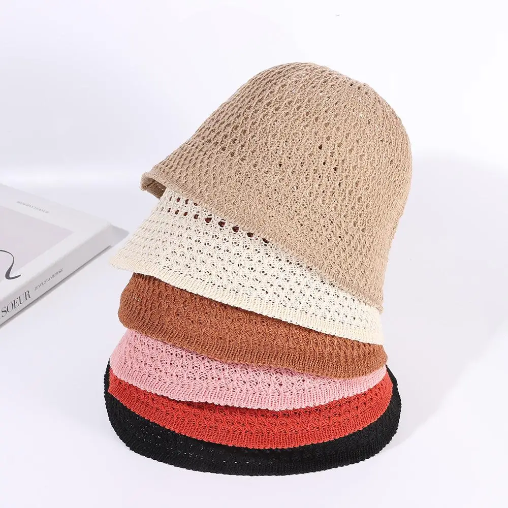Breathable Ventilation Wide Brim Beach Cap Sun Hats Fisherman Hats Bucket Hat