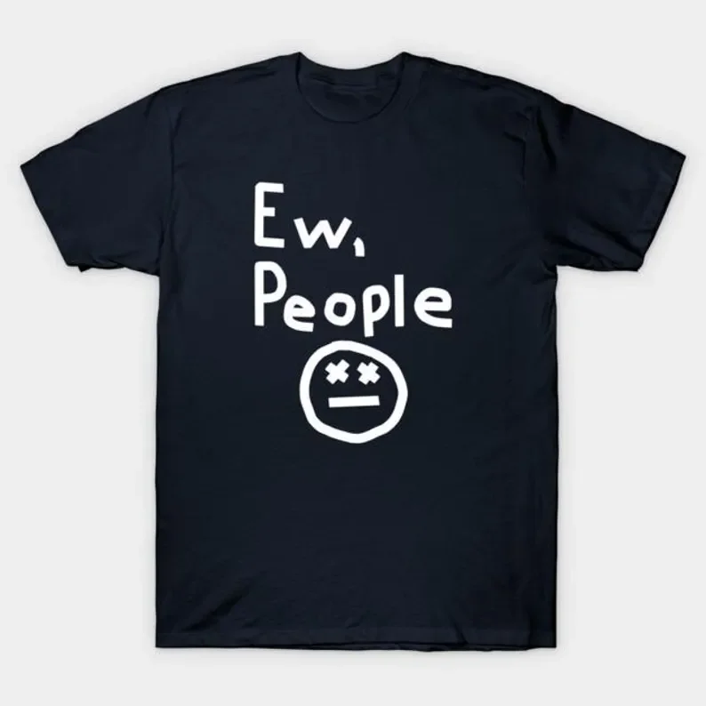 Streetwear Ew People T Shirts Tee Women Men Cotton Summer Casual Harajuku Oversized Top Novelty Loose Short Sleeve Clothing