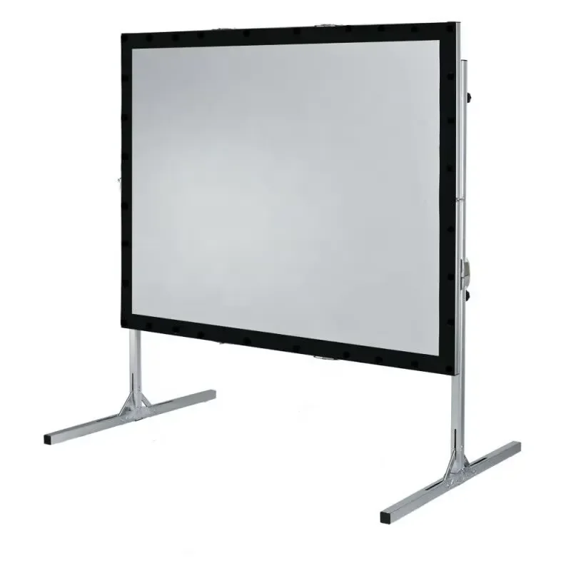 150 Inch Factory Price Portable Projector Screen Fast Fold Screen Outdoor Movie Screen with Carton Package