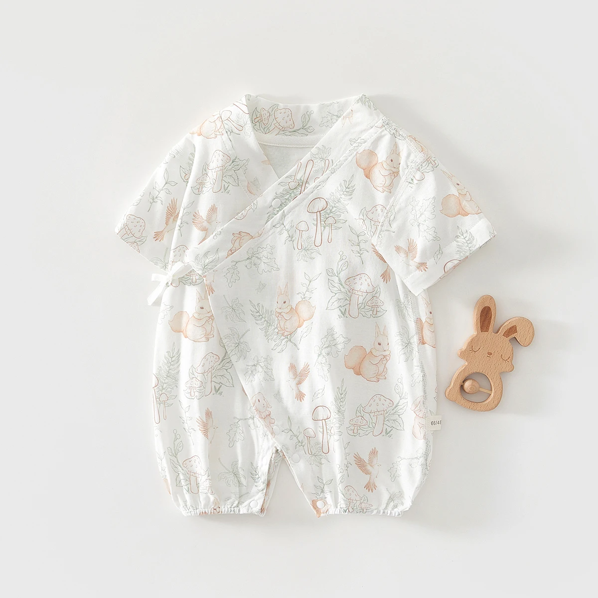 Baby Clothes, Summer Jumpsuits, Short-Sleeved Bamboo Cotton Gauze, Newborn Baby Clothes, Rompers, Pajamas, Monk Clothes view 4