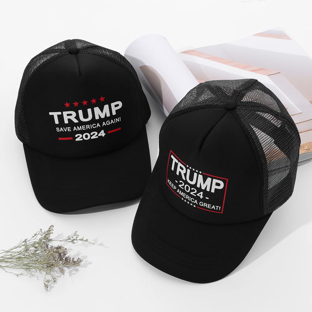 Sunscreen  Cotton US Flag Hats Baseball Cap Trump Supporters Hat Trump 2024 Caps