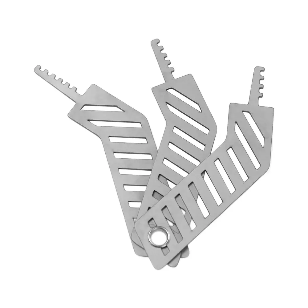 

3Pcs/Set Multifunctiona Comb Lock Picks Portable Durable Comb Lock Picking Kit Invisible Instrument Universal Lock Padlock Set