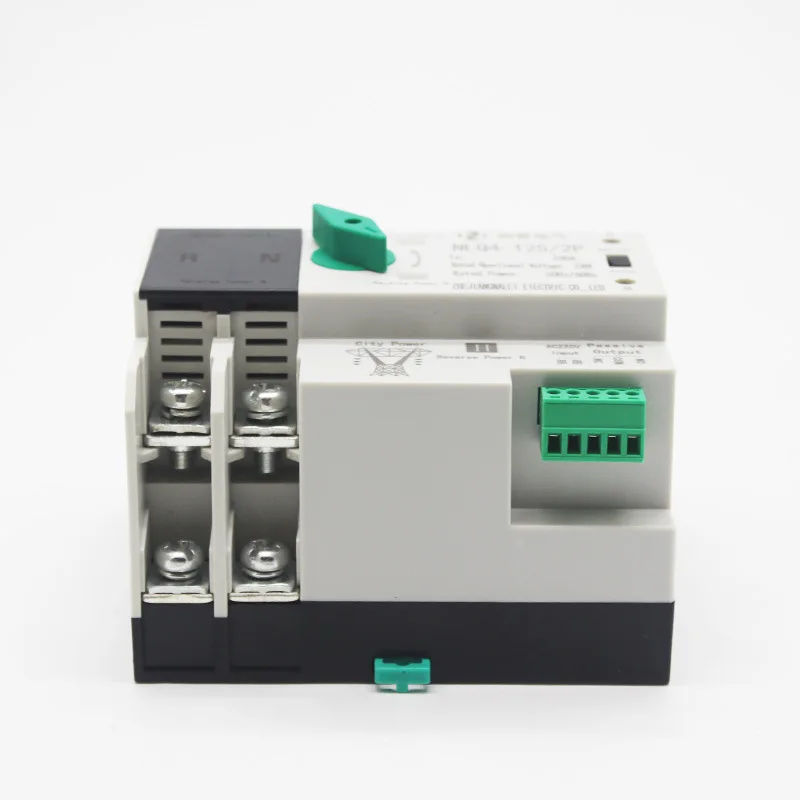 Imagem -06 - Din Rail Ats para pv e Inversor Dual Power Interruptores de Transferência Automática Ininterrupta 32a 63a 100a Din Rail 2p 230v