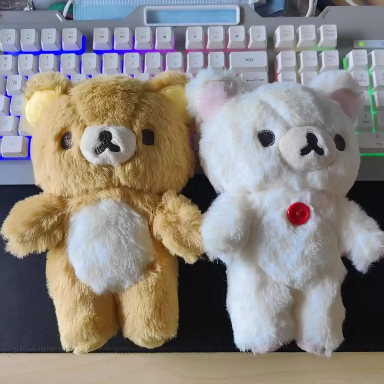 20cm Rilakkuma Plush Doll Long Haired Series Super Soft Kawaii Cartoon Bear Cute Stuffed Animal Basic Style Kids Gift