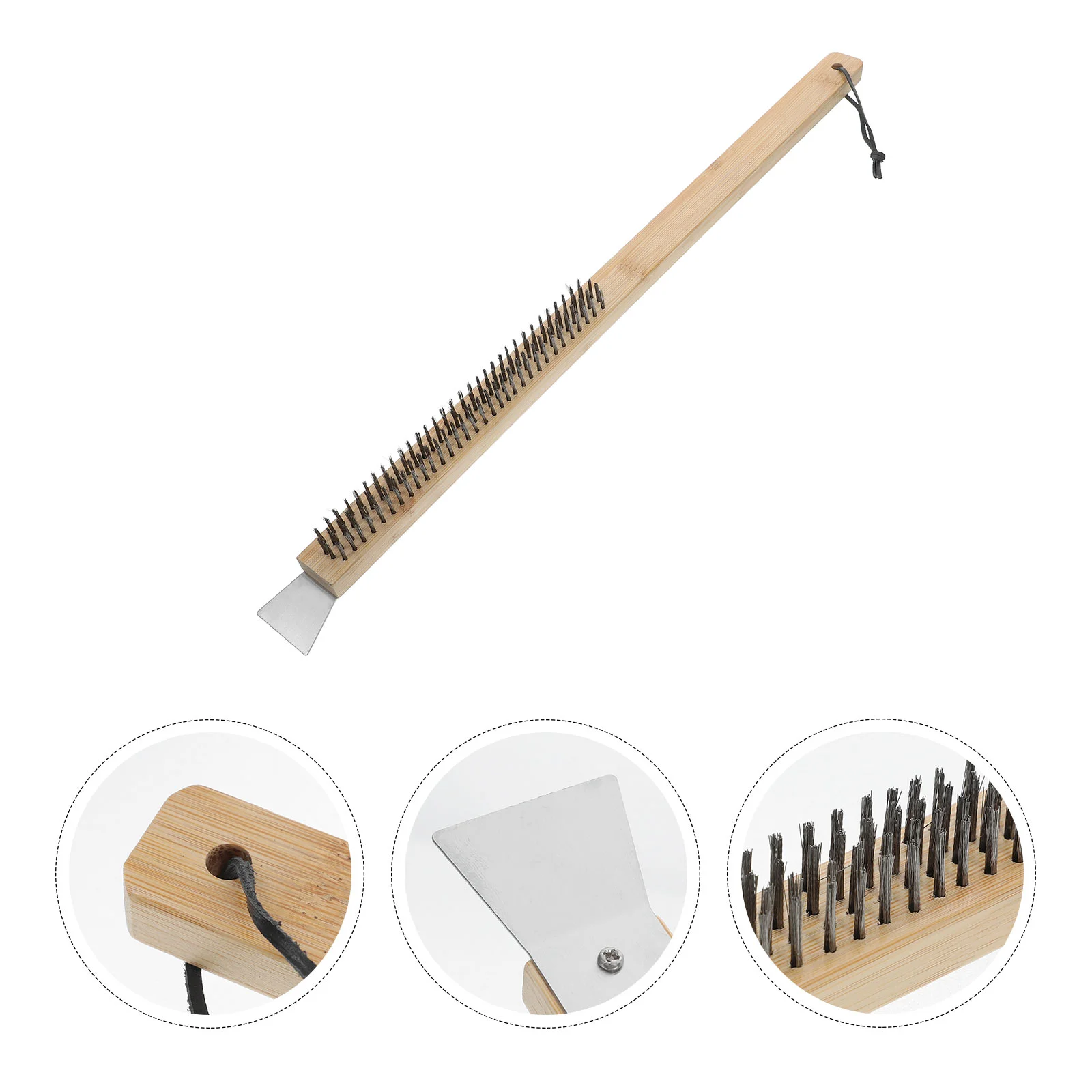 

Pizza Brush Oven Peel and Care Floor Stainless Steel Scrubber Maintenance Wire Tool Stone