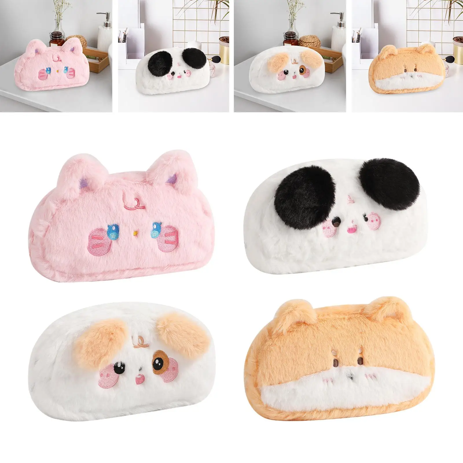 

Plush Pencil Case Purse Creative Pencil Pouch for Child Boys and Girls Kids