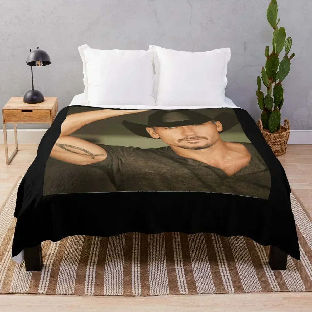 

Mcgraw Tim Classic Throw Blanket Ultra Soft Flannel Fleece Blanket for All Seasons