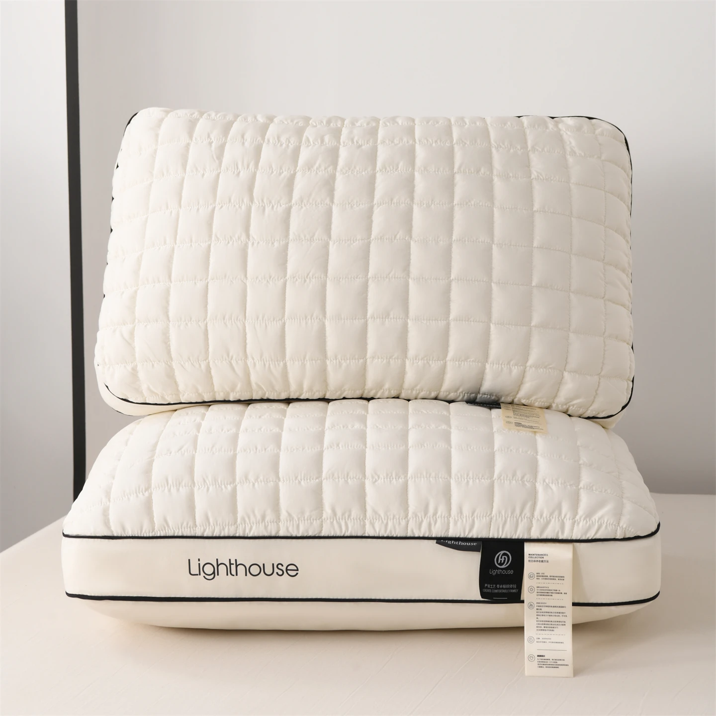 1pc White Pillow 48x74cm Soft Filling Pillows for Sleeping Home Bed Rectangle Pillow Adults Neck Pillow salmohadas para dormir
