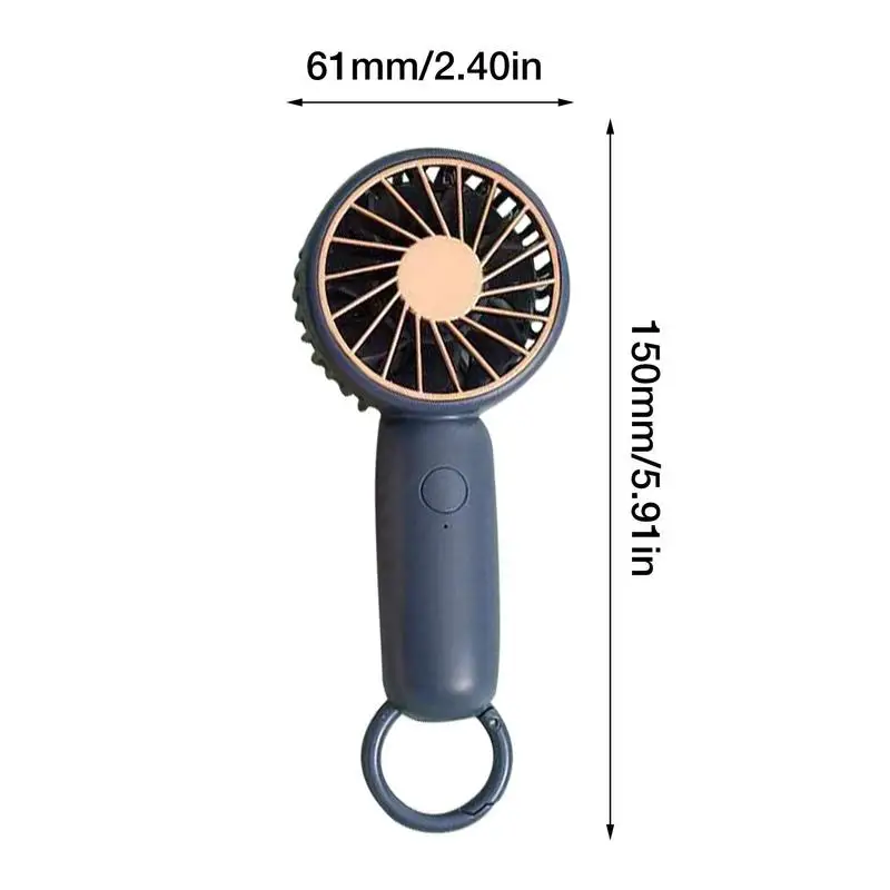 Ventilador portátil para viagem ventilador portátil com mosquetão recarregável motores duplos poderoso ventilador portátil design bonito 3 velocidade pessoal