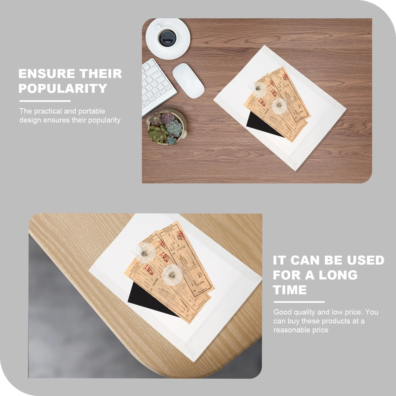 

10Pcs Mini File Folders Portable Waterproof Document Storage Bags for Office School Travel Organization File Organizers