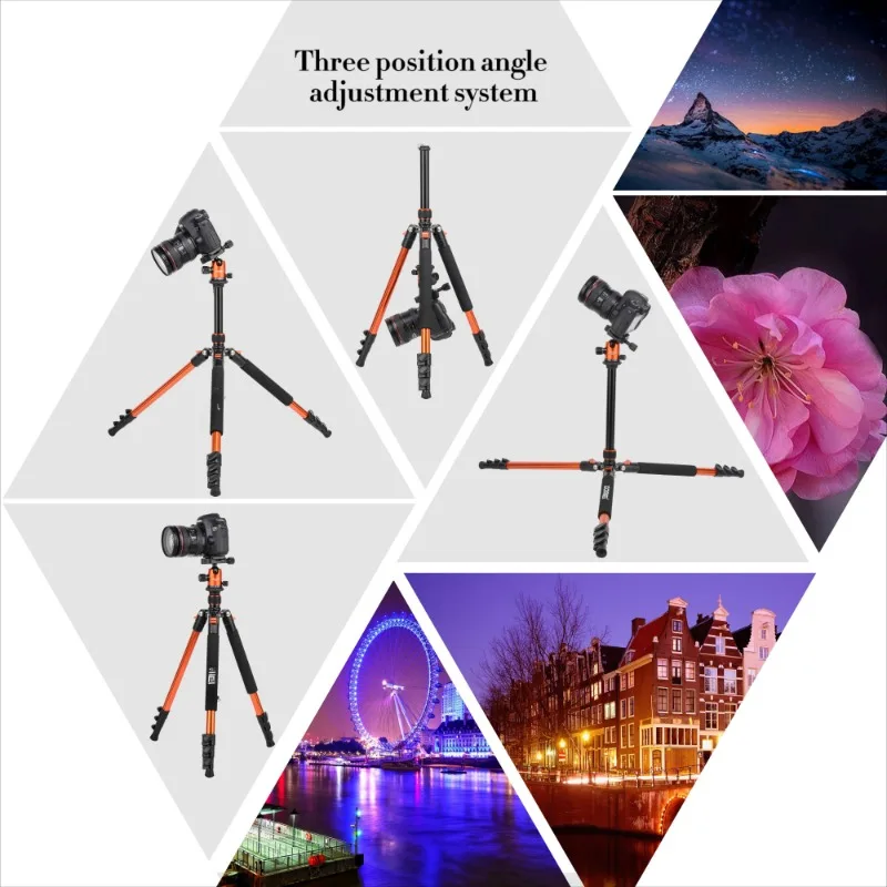 Supply photographic aluminum digital camera tripod 360 gimbal camera tripod