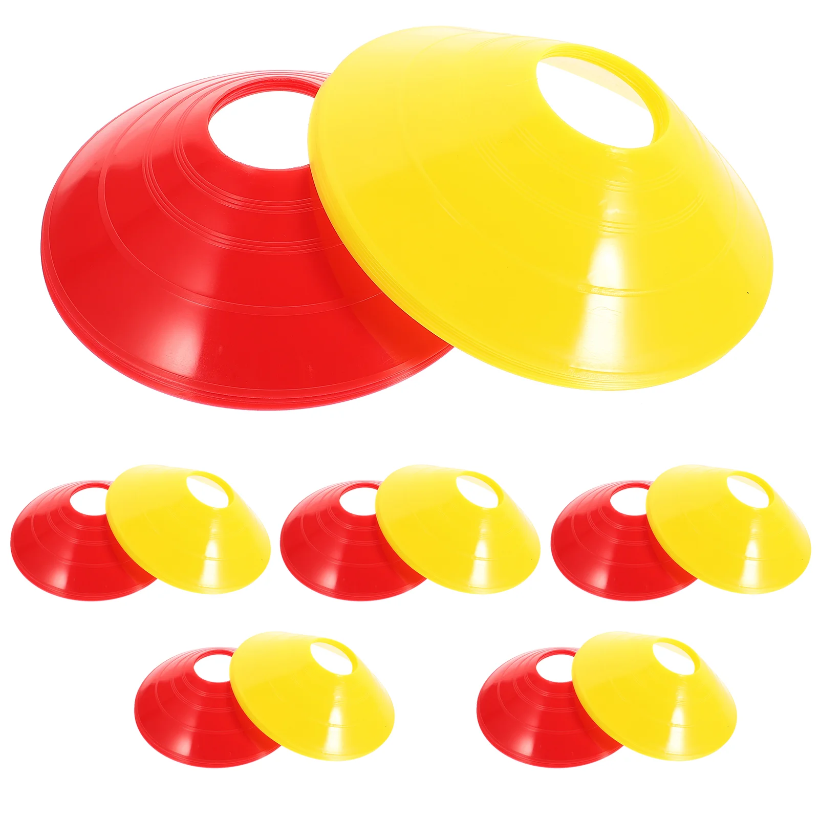 

12 Pcs Football Logo Disc Training Equipment Obstacle Support Sign Soccer Plate Discs Exercising for Sports