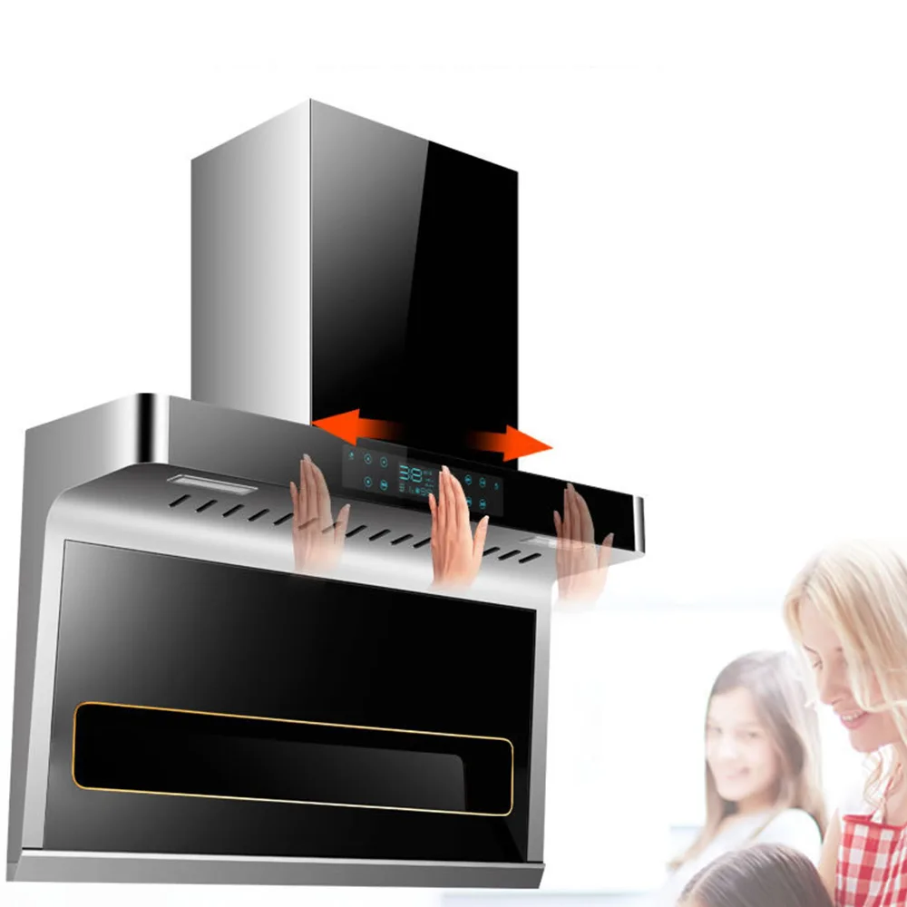 المنزلية أعلى شفط نوع شفاط المطبخ النازع كبير شفط المطبخ شفاط المطبخ الذكية التنظيف الحراري الحسي الجسدي