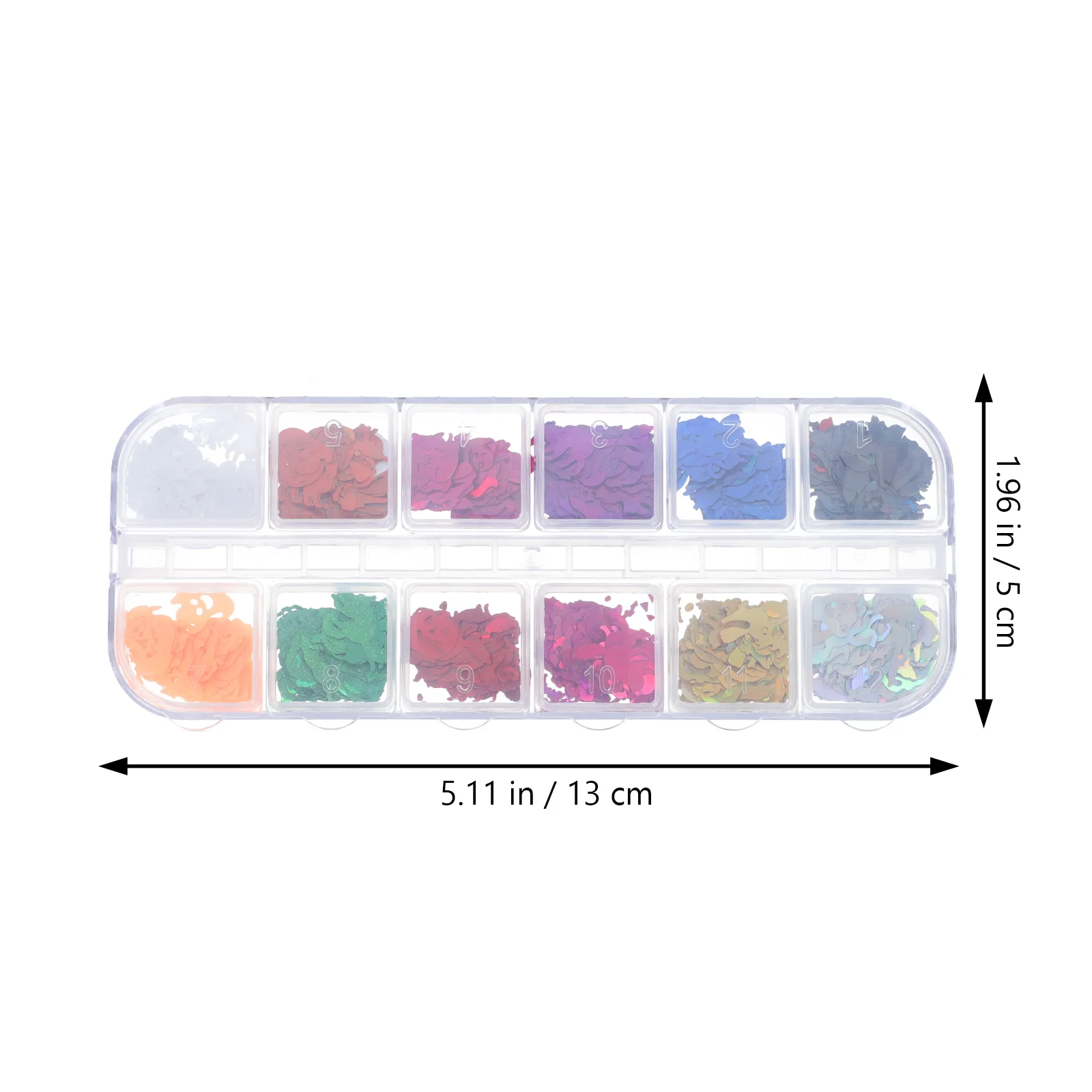 

3boxes Halloween Nail Stickers Durable Quality Sequins Manicure Decals for Party Festival Nail Decoration Manicure Sticker