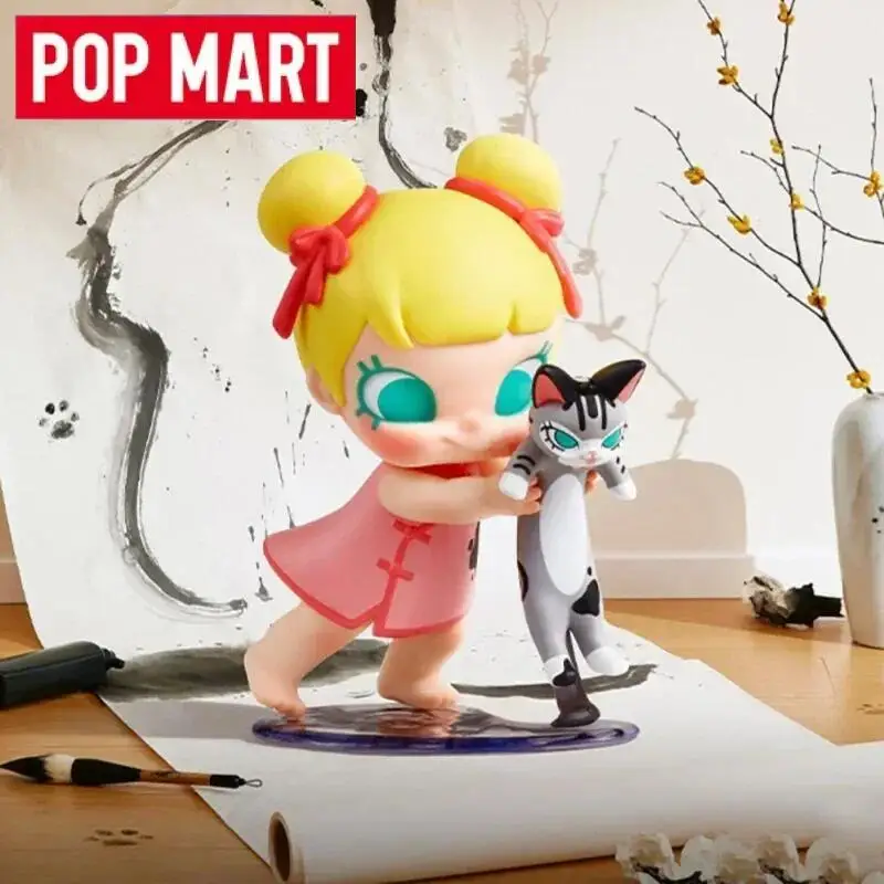 

POP MART Baby Molly & Baby Tabby Series слепая коробка игрушки Kawaii аниме фигурка Caixa Caja Surprise Mystery Box кукла подарок для девочки