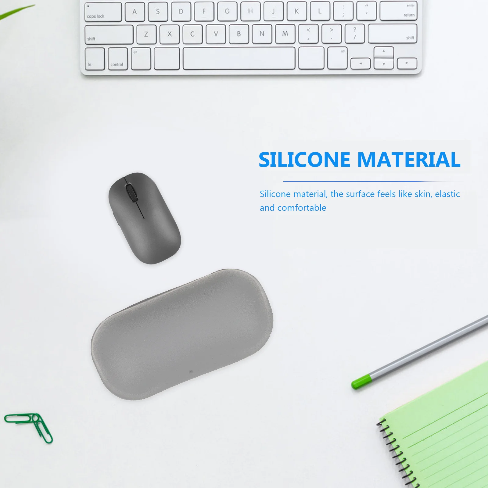 

Ergonomic Silicone Mouse Wrist Rest Support Cushion for Laptop Computer Office Use Comfortable Wrist Support Pillow Pain Relief