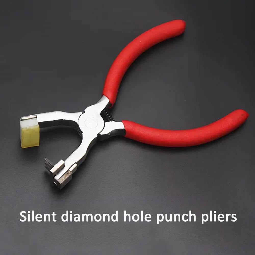 Handmade DIY Leather Craft Tools Hole Punches Stitching Tool Slanting Head Rhombus Head 2+4 Tooth 4mm