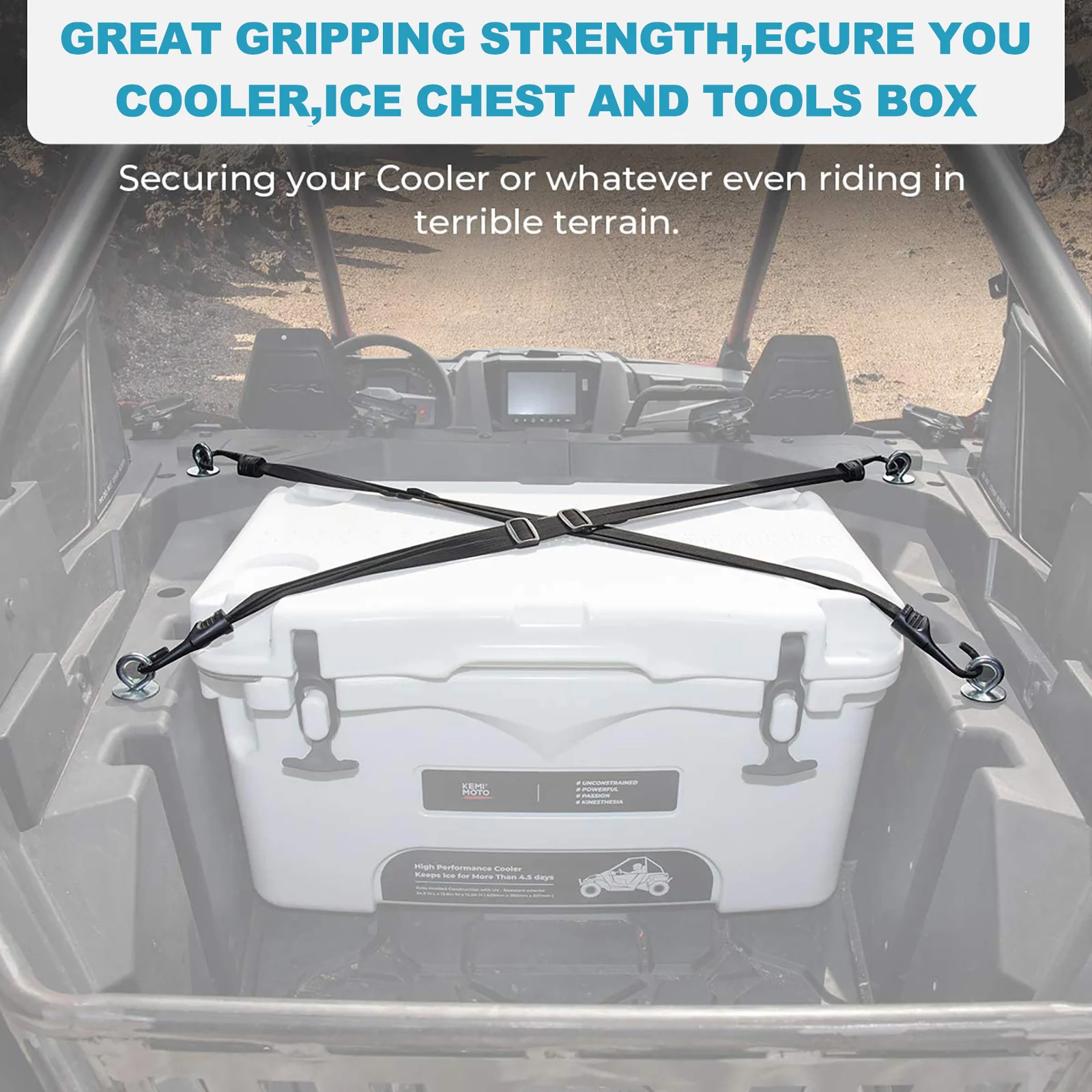 

6Pcs Professional Utv Bed Anchor Solid Structure Strong Bearing Capacity Easy Install Utv Bed Anchor Anchors