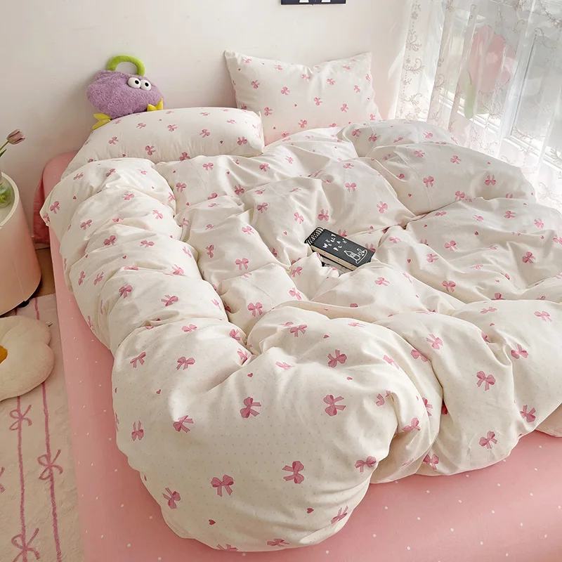 Bonenjoy Print Quilt Cover Home 100%Cotton Comforter Cover Single/Double/Queen Size Duvet Cover housse de couette(No Pillowcase)