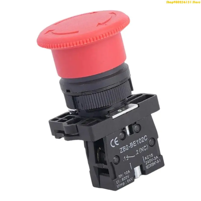 Twist Release Emergency Button Switches Power Control for Equipment Control Panel G92C