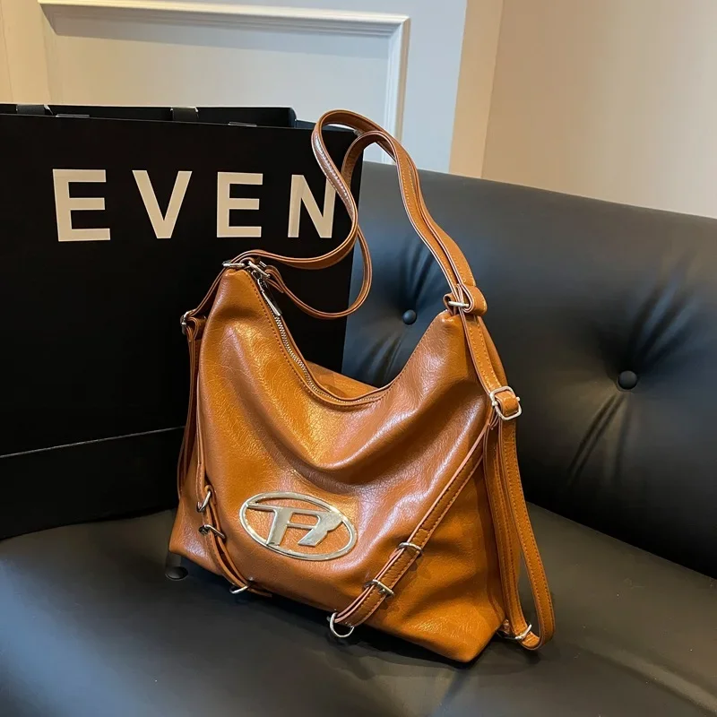 

New Fashion Woven Women's Bag - Wide Webbing, Light Luxury Letter, Messenger Shoulder Bag