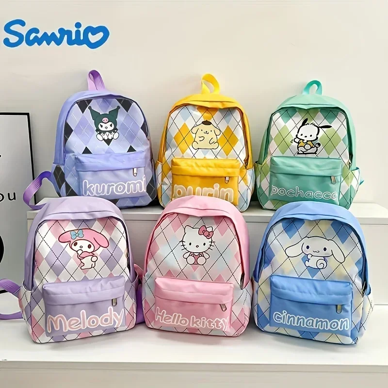 Sanrio Full Range Melody Cute Cartoon Backpack Children Lightweight Large Capacity Fashionable Schoolbag Travel Bag Kindergarten