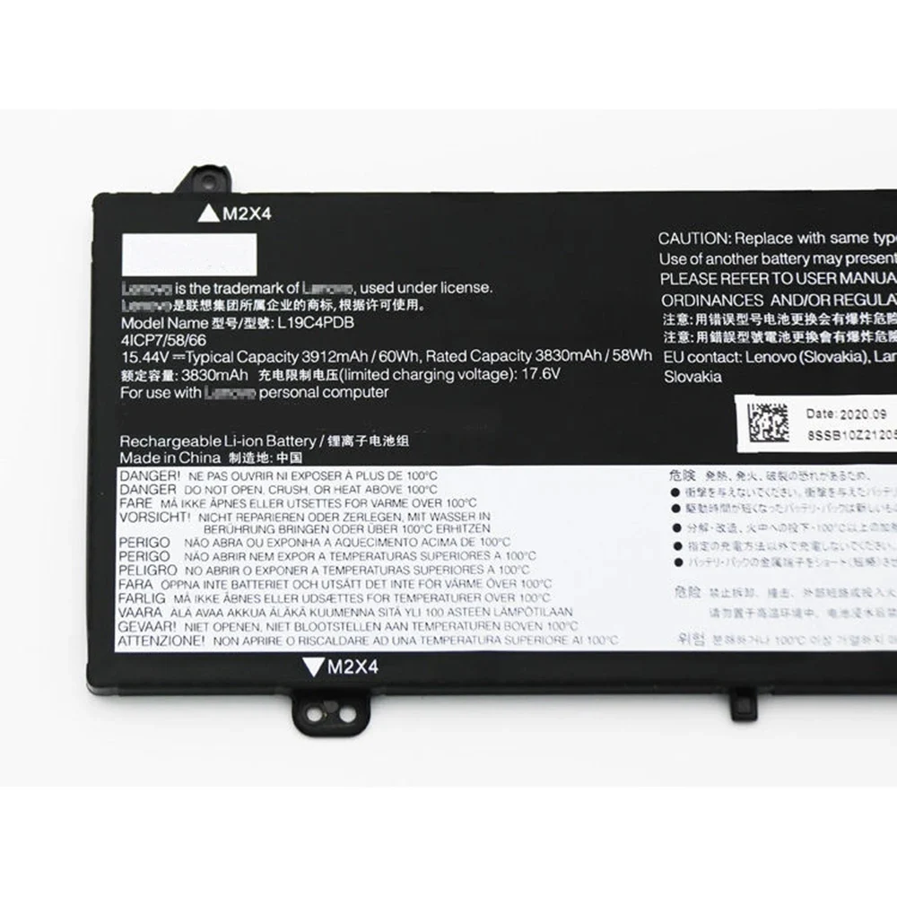 L19M4PDB Laptop Battery for Lenovo ThinkBook 14 15 G2 ITL Series L19C4PDB etc 15.36V 60Wh