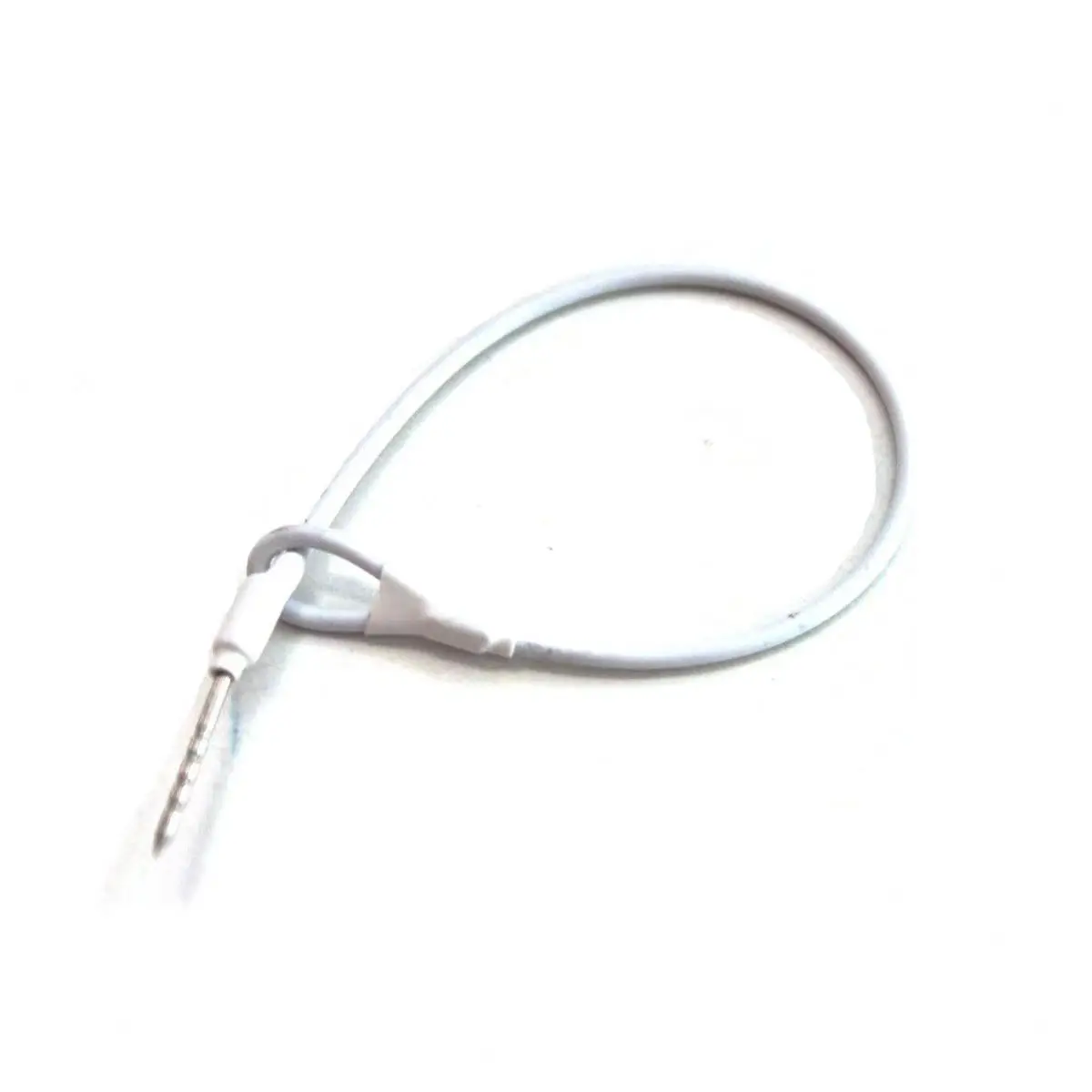 100 Pieces/bag EAS Accessory Hard Tag Cable With Single Loop Tag Lanyard White 17CM