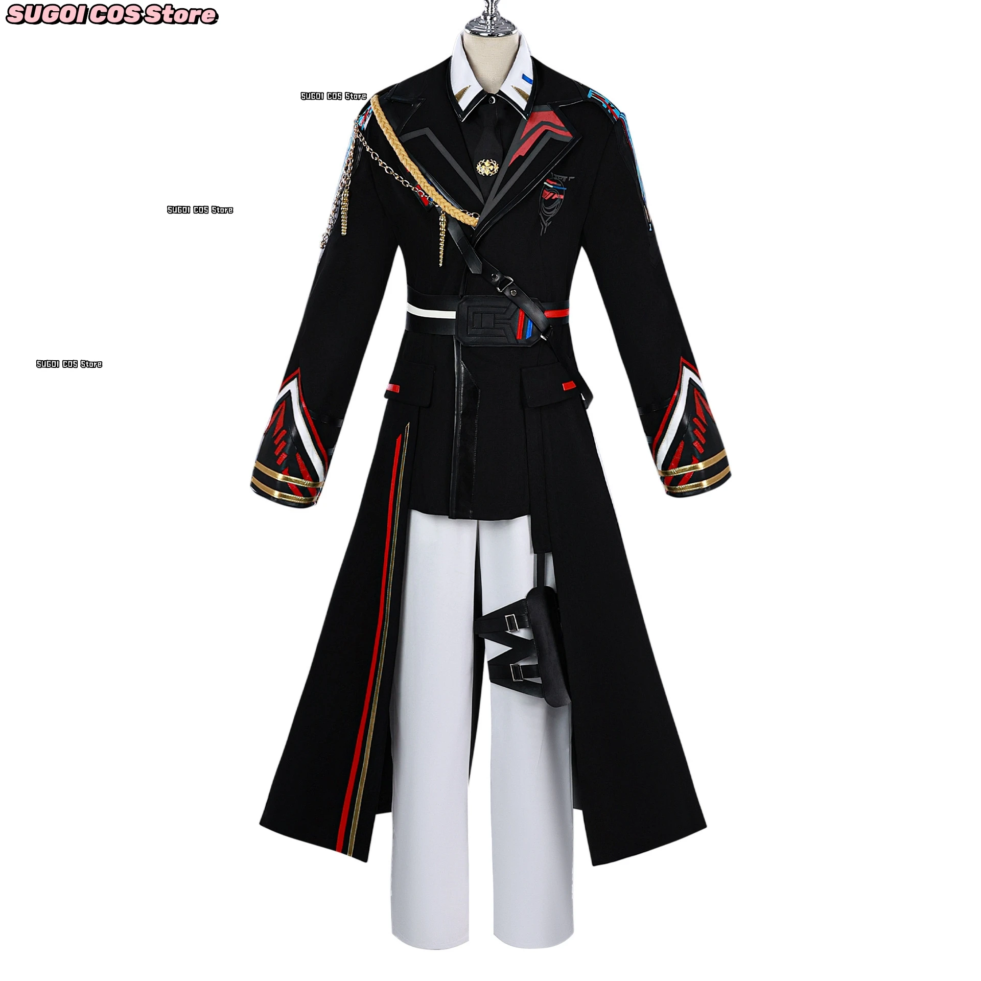Game Love and Deepspace Caleb Cosplay Costume Wig Accessory Colonel Uniform Man Suit Anime Carnival Party Outfit Role-playing
