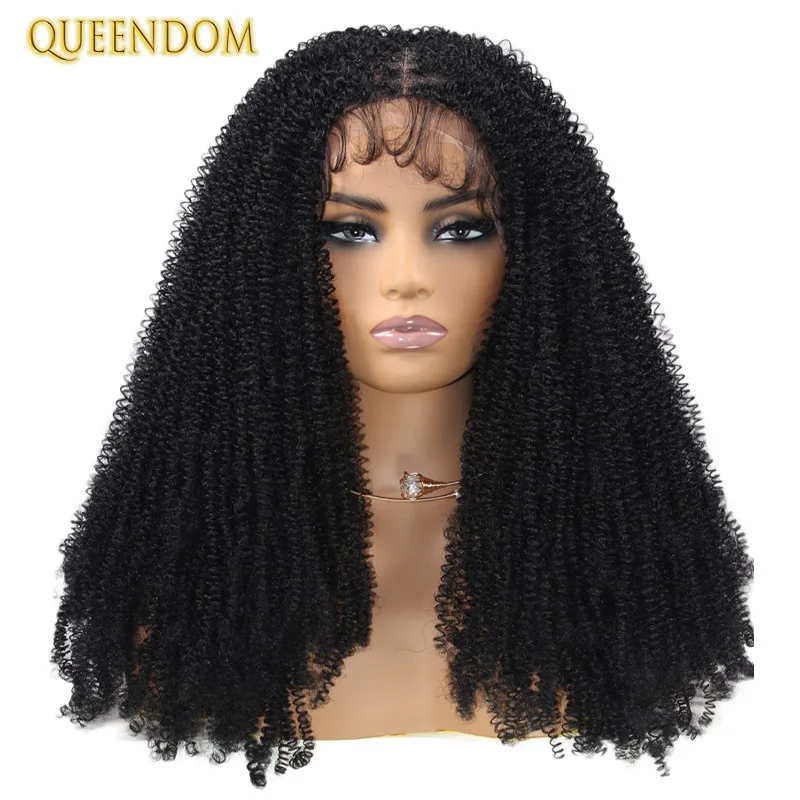 

30" Spring Twist Crochet Wig Synthetic Passion Twist Crochet Braiding Hair Wig Pre Plucked Full Lace Frontal Wig With Curly Hair