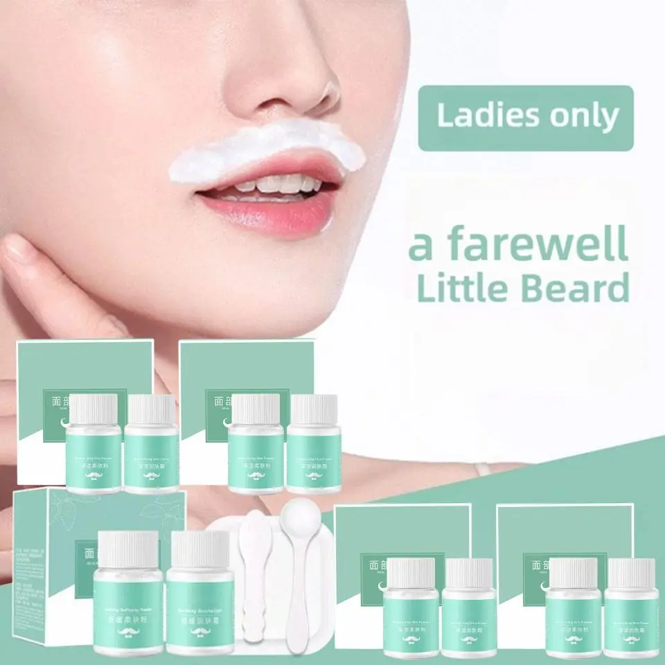 1/3/5Pcs Female Facial Beard Bleaching Agents Moisturizing Fading Beard Eyebrow Cream Soothing Softening Cream Facial Bleach2025