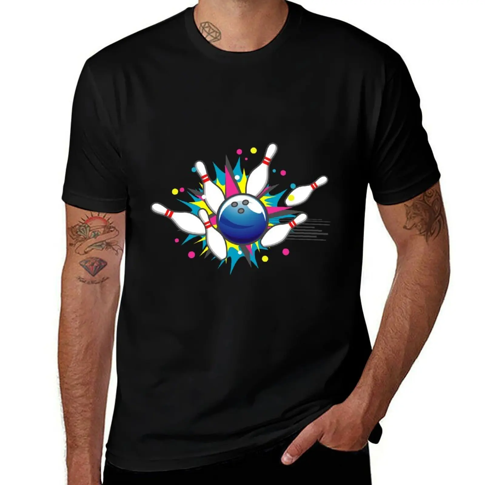 Ten Pin Bowling Strike! T-Shirt Lightweight Hiking T-Shirt