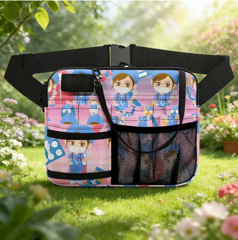 

Healthcare Nurse Waist Bag, Medical Tool Fanny Pack, Durable Belt Bag for Clinic