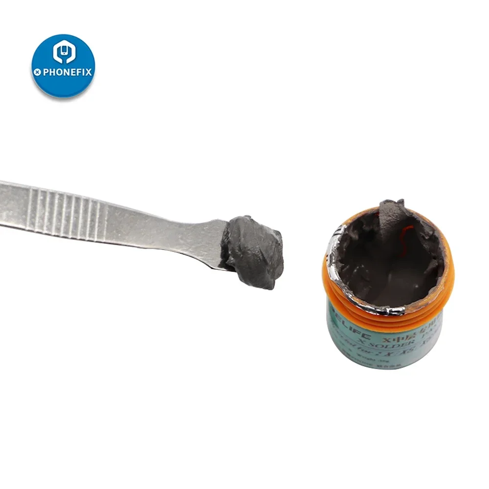 PHONEFIX-raspador de pasta de soldadura, Spudger de Metal BGA, pasta térmica, cuchillo de acero inoxidable para reparación de soldadura, juego de herramientas manuales