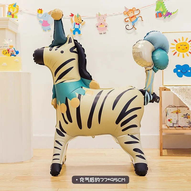 يوم الأطفال بالونات السيرك مهرج الدائمة بالون الكرتون الحيوان رياض الأطفال الفصول الدراسية زخرفة بالون الاطفال لعبة بالونات