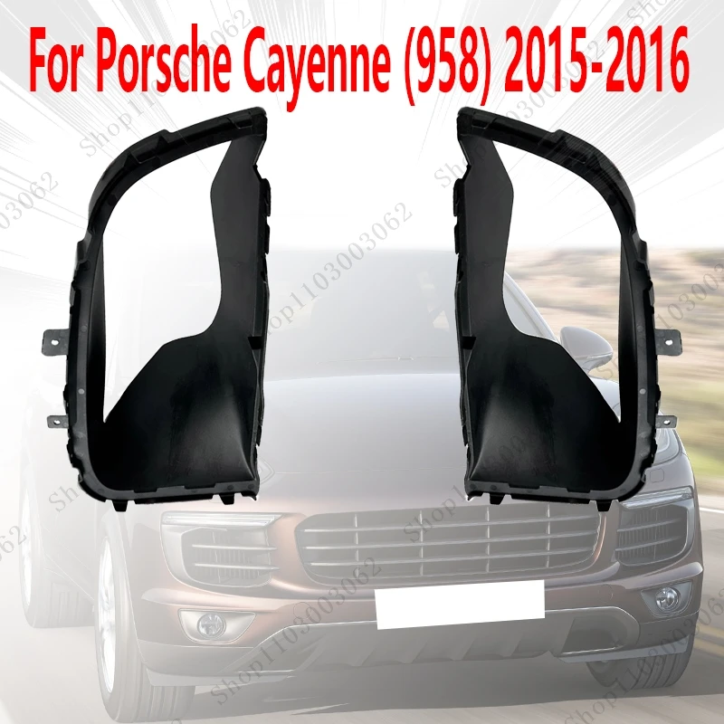 Air Vent For Porsche Cayenne (958) 2015-2016 Car Exterior Front Bumper Air Guide Air Duct 95850533345 95850533445