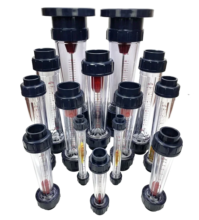 Plastic Tube Rotor LZS-15/25/32/50/65 / Float Liquid Water Flow Meter Pipeline Type