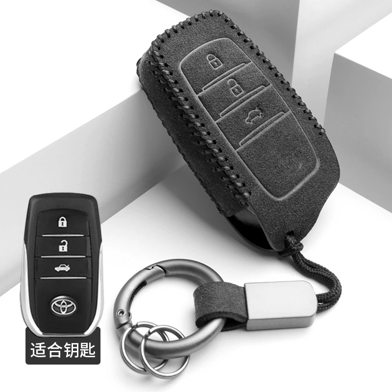 

Универсальный замшевый чехол для ключей для Toyota Camry, Corolla, Avalon, RAV4, C-HR, Yaris, Highlander и многого другого
