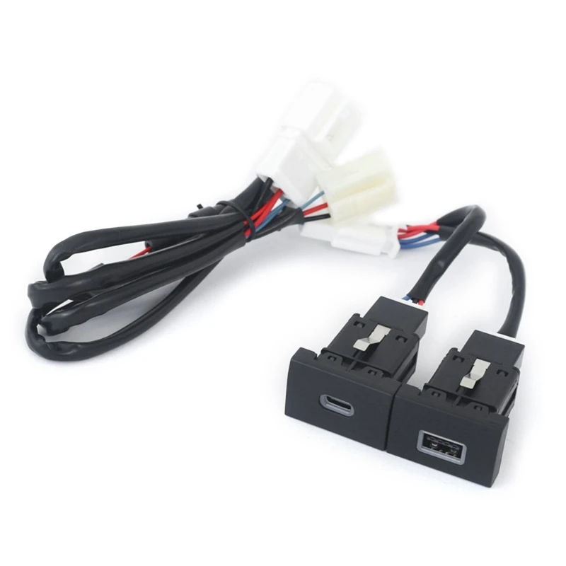 Auto Phone Fast Charging Adapter Car Charger QC3.0 Type C PD USB Interface Socket Adapter for VW POLO 2011-2013
