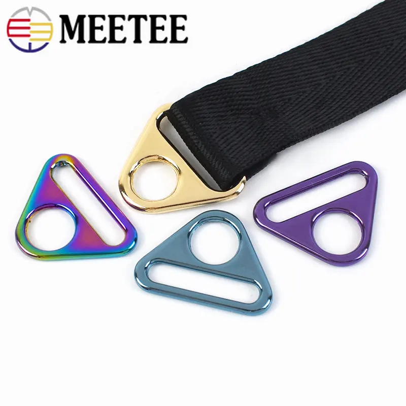 10/30Pcs 25mm Metal Buckles for Bag Backpack Strap Webbing Adjust Slider Clasp Bikini Ring Connector DIY Hardware Accessories